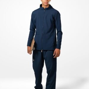 Casaca Clínico Con Cierre Pantalón Deportivo De Uniforme Médico Scrub